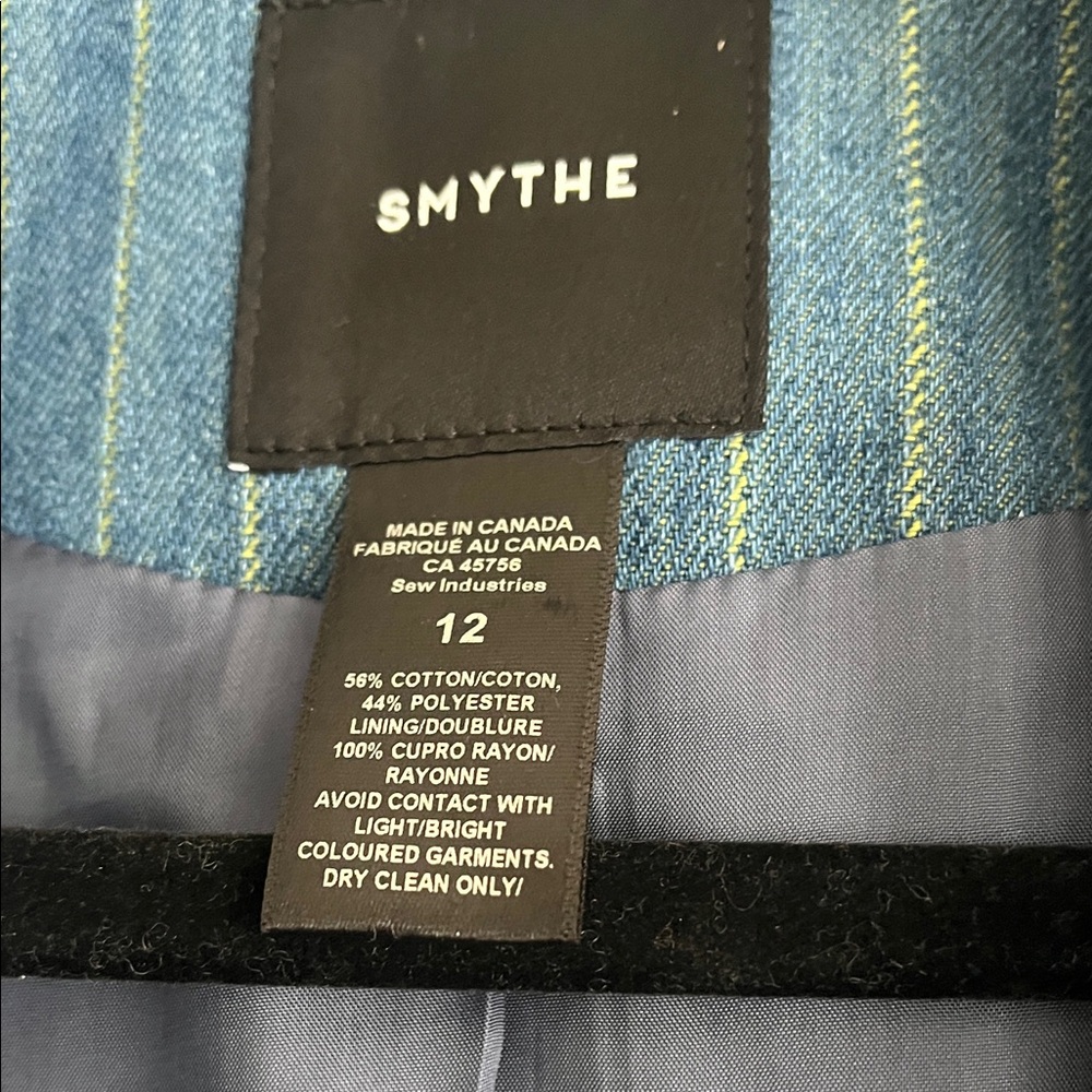 Smythe Denim Blue Striped Blazer - Picture 9 of 12